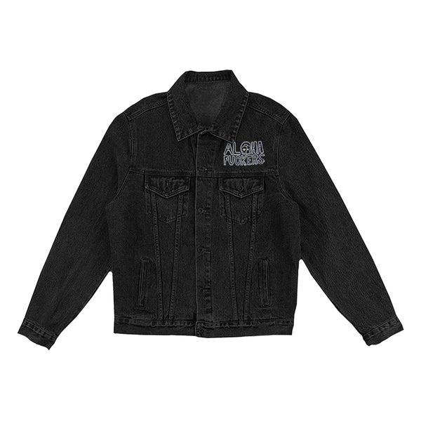 Aloha Fuckers Black Denim Jacket - Misc
