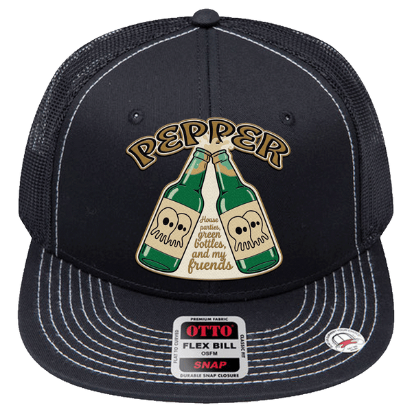 Green Bottles Patch Snapback Hat
