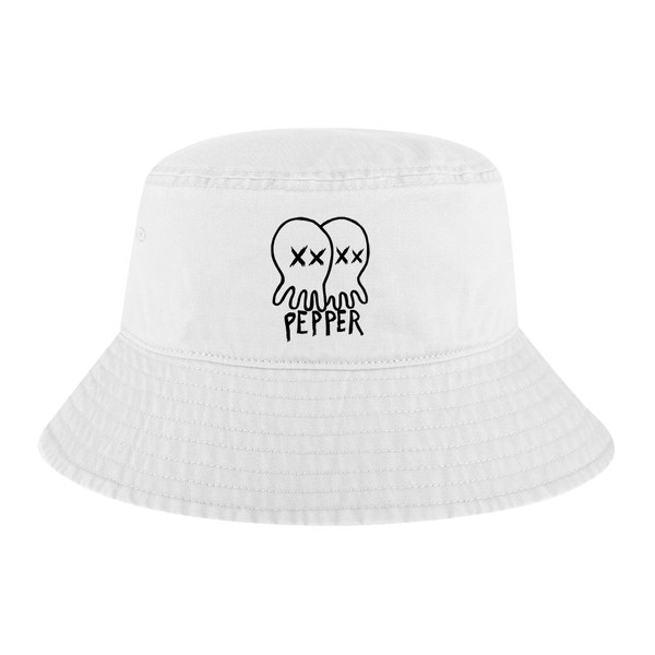 Skully White Bucket Hat