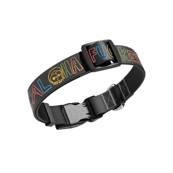 Aloha Fuckers Dog Collar
