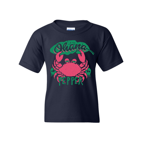 Ohana Crab Navy Kids Tee