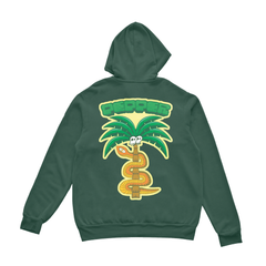 Snake Palm Tree Green Hoodie