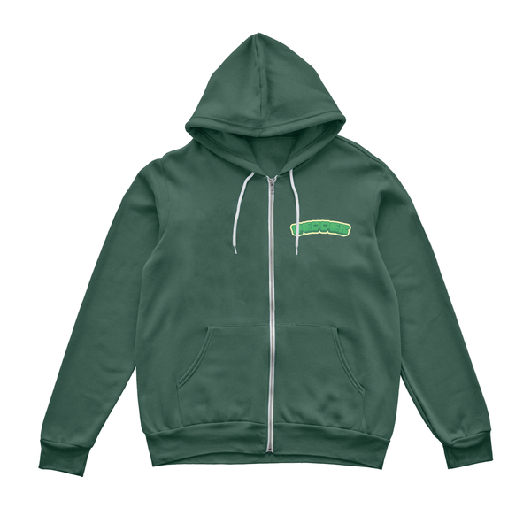 Snake Palm Tree Green Hoodie
