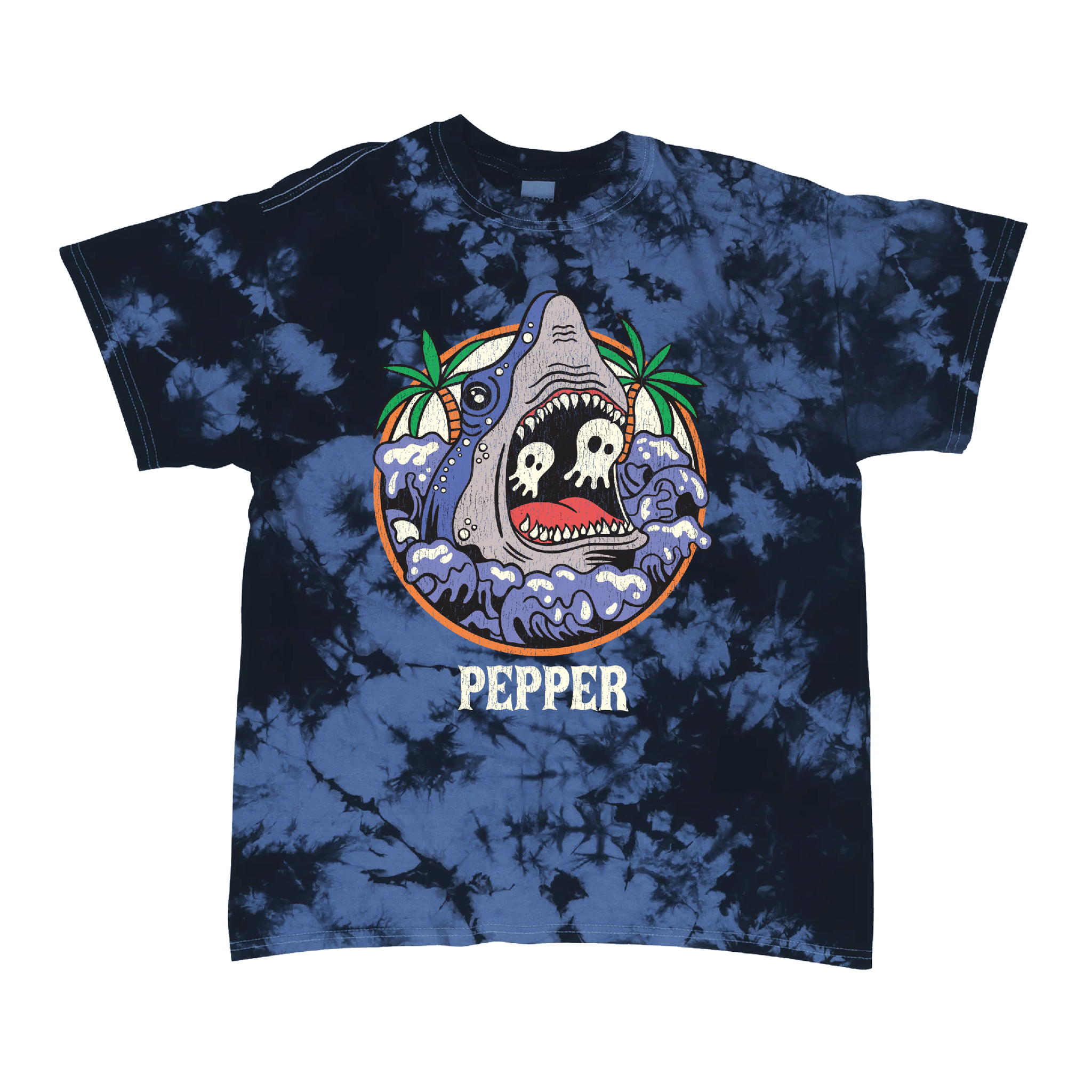 Shark Blue Tie Dye Tee | BF 24 | Pepper US