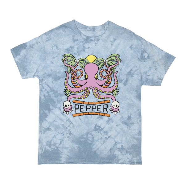 Octo Blue Tie Dye Tee