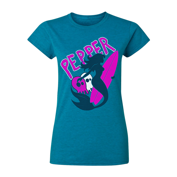 Sapphire Skullconut Mermaid Ladies Tee