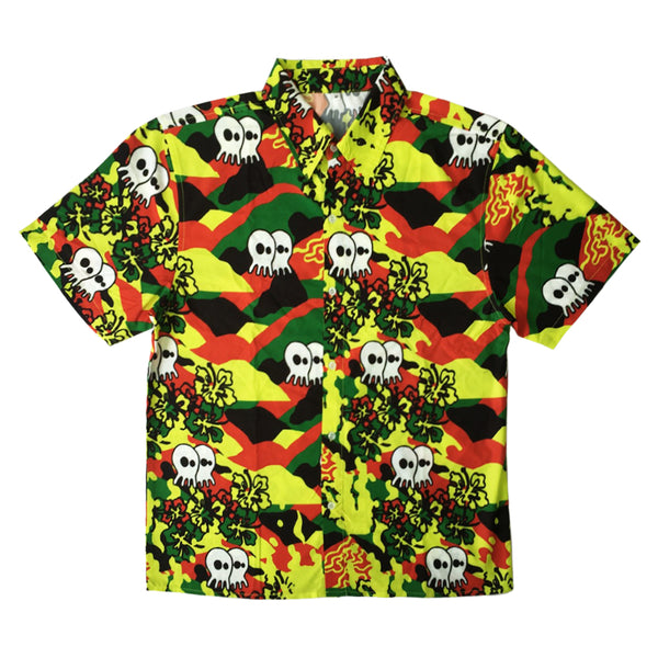 Pepper "Skullconut Aloha" Button Shirt