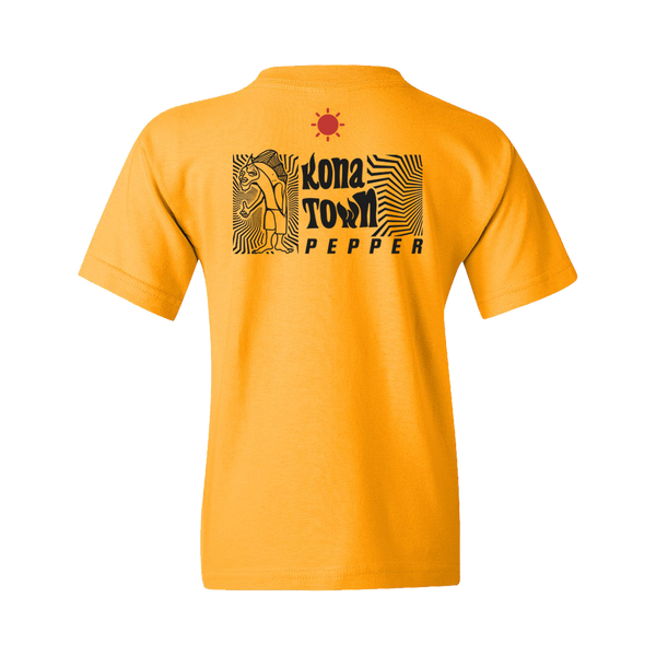 Kona Town Gold Youth Tee Pepper US