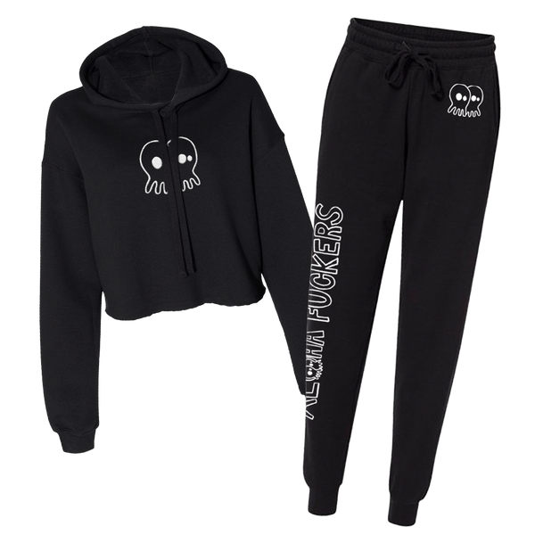 Women's Aloha Fuckers Cropped Pullover/Sweatpant Bundle