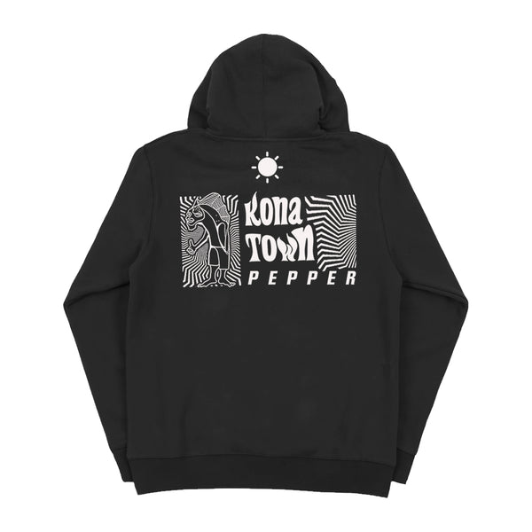Kona Town Black Sherpa Hoodie